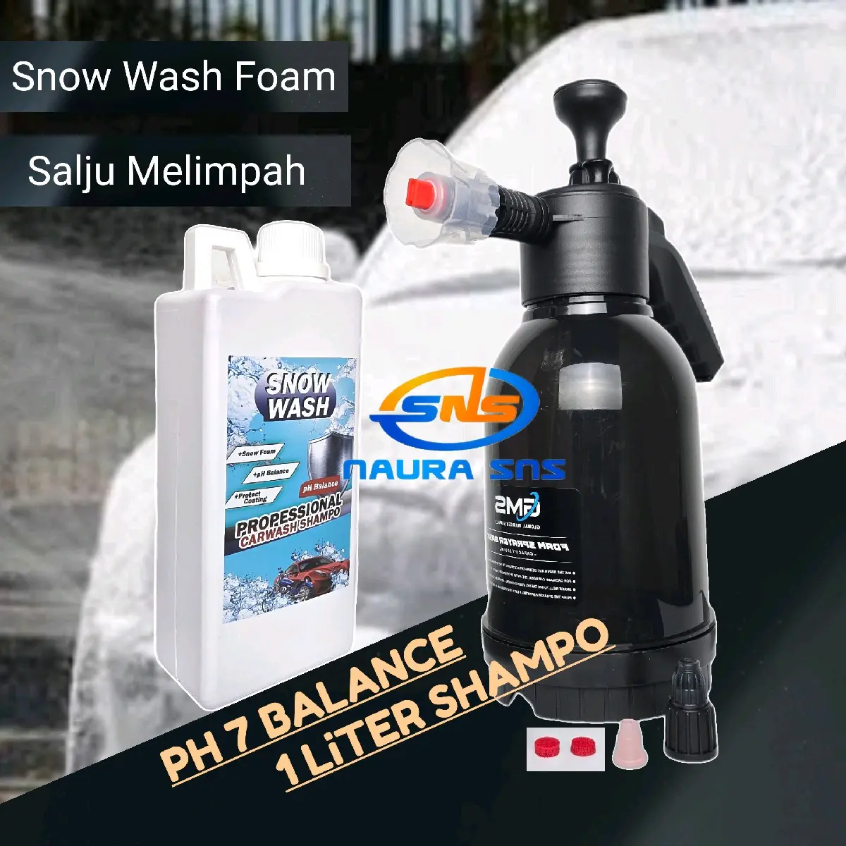 Sprayer Salju Premium Dan Shampo Snow Wash 1L PH Balance Car Kendaraan