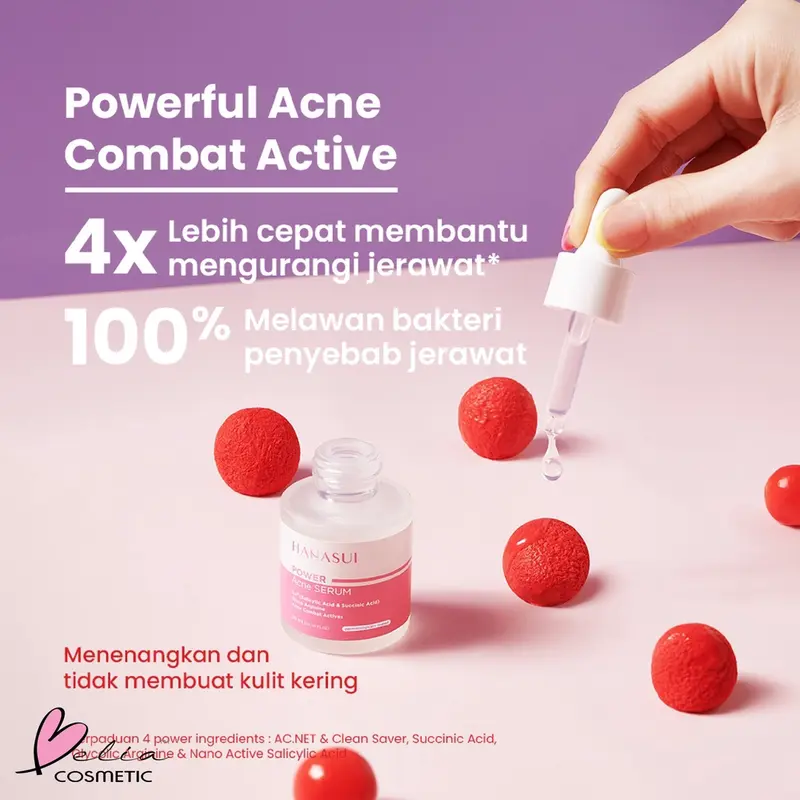 HANASUI BPOM Power Serum Whitening Gold Vit C Collagen Anti Acne Propolis Men Bright Active - Essence Wajah 1