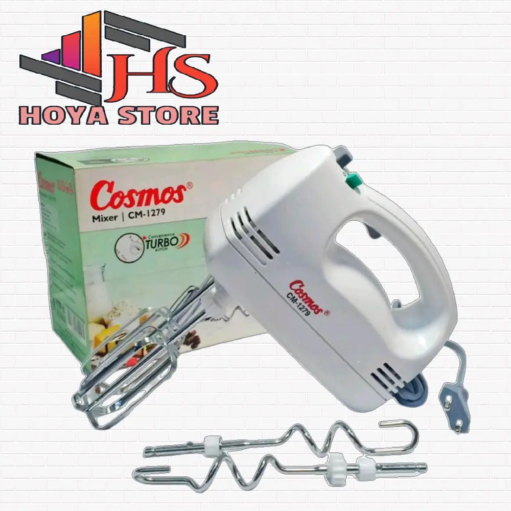 COSMOS hand mixer CM 1279, alat pengaduk adonan kue Listrik