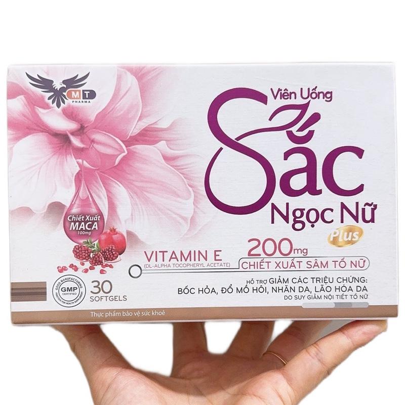  Viên uống nội tiết tố sắc ngọc nữ  30viên   .Giúp hổ trợ mờ nám ,đẹp da và cân bằng nội tiết tố nữ 