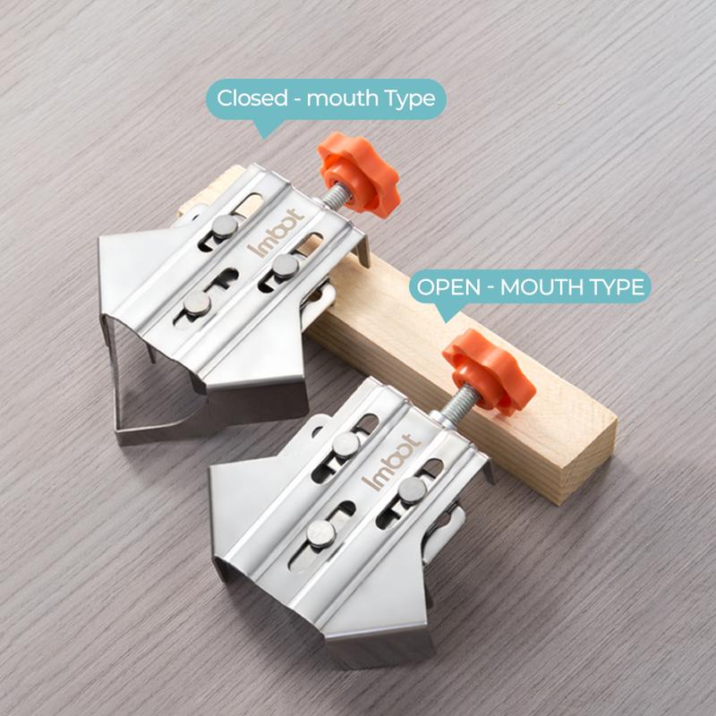 IMBOT，Angle Clamp Stainless Steel Adjustable 90 Degree Right Angle Woodworking Clamp, Durable Rust, Flexible Fixing Clamp, Time-Saving and Efficient, Accurate Assembly 2