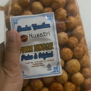 cemilan tahu bulat mini nusa2ri putra tunggal kemasan 1/4kg (250)gram