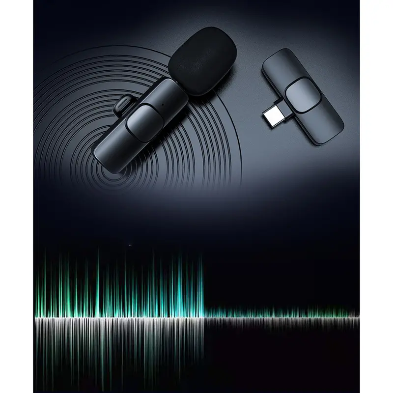 TaffSTUDIO Wireless Lavalier Lapel Microphone Vlogger USB Type C - HO86 Metal Mikrofon Laptop 5
