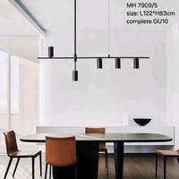 Gambar lampu gantung panjang hias minimalis 5 lampu cabang modern retro now GU10 sudah include lampu led lampu gantung lamp lighting Hitam dari SOLUSI KELISTRIKAN SK Kota Administrasi Jakarta Pusat 5 Tokopedia