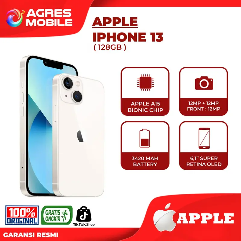 [ IBOX ] APPLE IPHONE 13 ( 128GB ) GARANSI RESMI 1