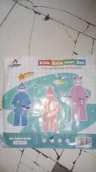 Product Review of A-CROSS JAS HUJAN SETELAN ANAK KUROMI DENGAN RUANG RANSEL DI BELAKANG LUCU DAN IMUT Pvc Biru Pink from H**i S**i 3