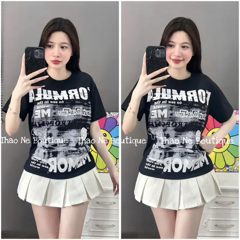 [COTTON 4 CHIỀU VIP] ÁO THUN BABYTEE NỮ IN HÌNH FORMULA FORM VỪA VẶN TÔN DÁNG COTTON 4 CHIỀU. 0
