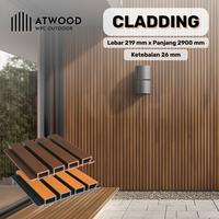 Gambar WPC Wallpanel outdoor | Wall Cladding Outdoor WPC - Teak & Black dari Wallpaper Indonesia . com Kota Tangerang 2 Tokopedia