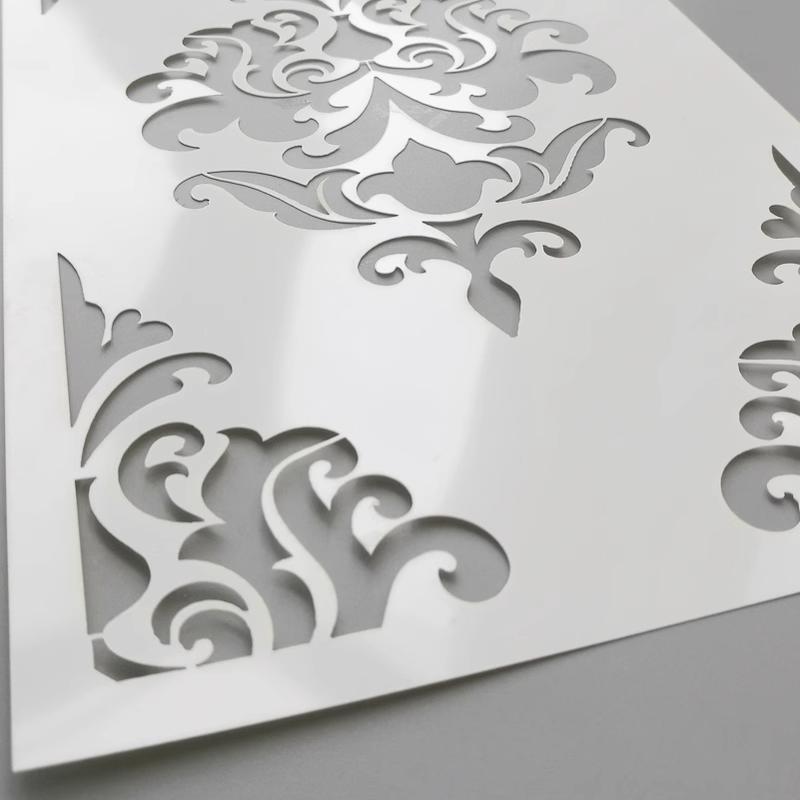 Product Introduction of 30cm - 70cm Wall Stencil Decor For Painting Template Decorative Brick Plaster Rollers Tiles Rococo Brickwork Leaf Floral S006 16