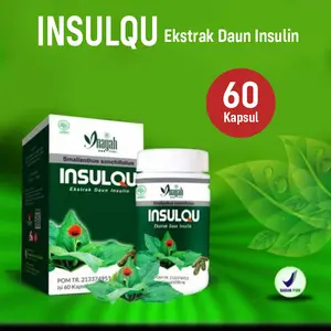 Daun insulin kapsul Insulqu extract grade A BPOM
