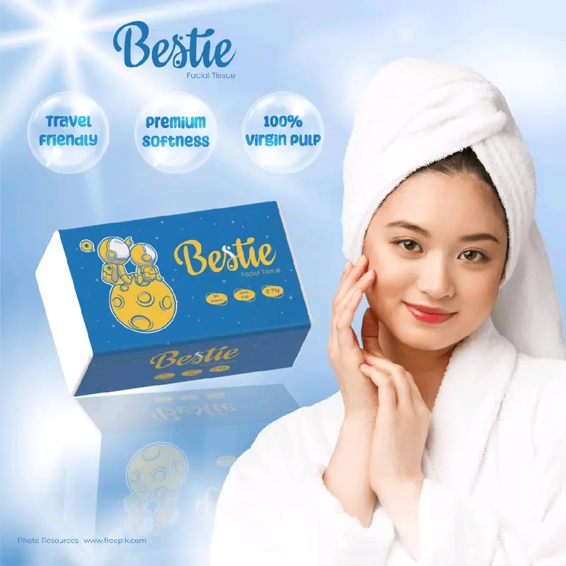 Tissue BESTIE 180 sheet paket hemat (4 PACK) Tisu 2