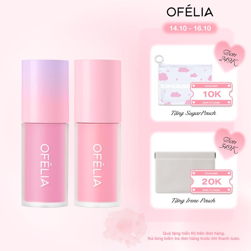 Combo 2 Má Hồng Kem OFÉLIA Lolli Liquid Blush (2 x 4.6g)