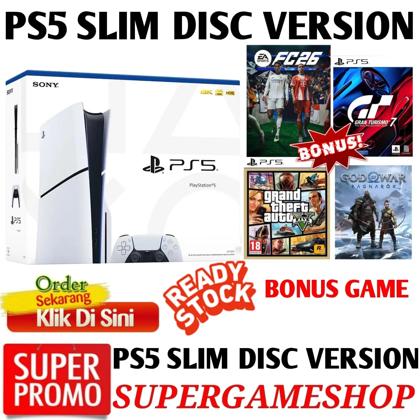 PS5 Slim  SONY Playstation PS5 Playstation PS5 Slim Version