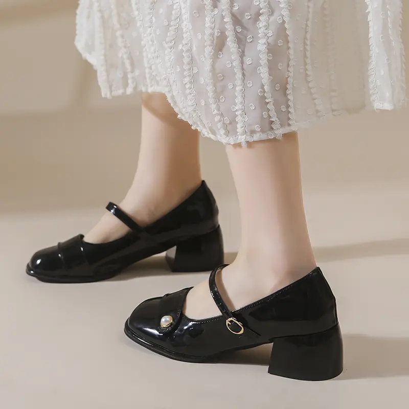 Sepatu Pesta Mayz 0023 Sepatu Kerja Heels Glossy Tali  3 Warna 4