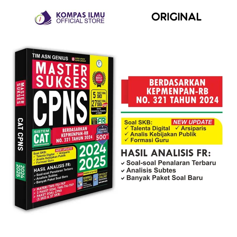 SOAL ASLI Master Sukses CPNS 2024 - 2025 (buku cpns 2024-2025 TERBARU) 1