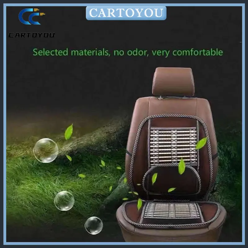 car Seat Cushion Massage Home Pad Protector Breathable Car Chair Cover Universal Summer Ventilation Waist Car Cooling Mat Steel Bamboo Car waist