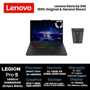 Laptop Gaming LENOVO LEGION PRO 5 16IRX10 83NN0054ID Core i9 14900HX 32GB 1TB 5060 W11 OHS M365