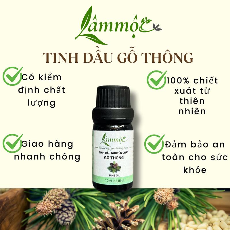 Tinh Dầu Gỗ Thông Thiên Nhiên 10ml – Tinh Dầu Xông Phòng, Giải Tỏa Căng Thẳng, Tinh Khiết – LÂM MỘC 1