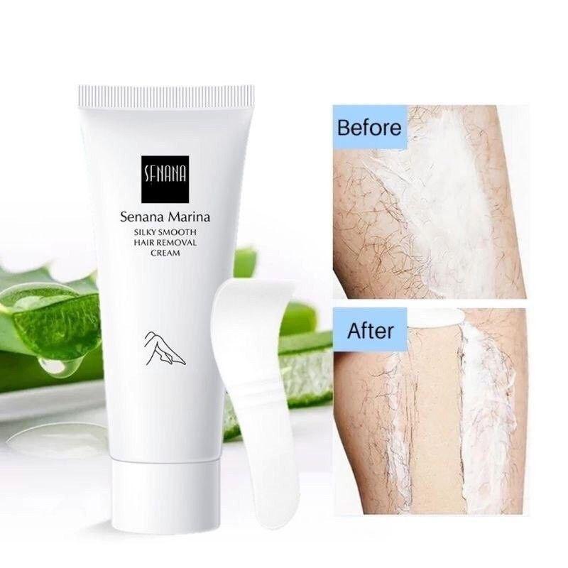 Krim Penghilang Bulu Senana Marina untuk Ketiak, Kaki, dan Kemaluan - Kering, Muka Perontok Removal tanpa Wax / Waxing 2