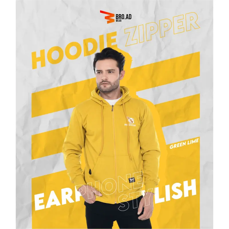 New Arrival Hoodie Zipper Bordir Timbul+Lubang Earphone Stylish by Broadwear 6