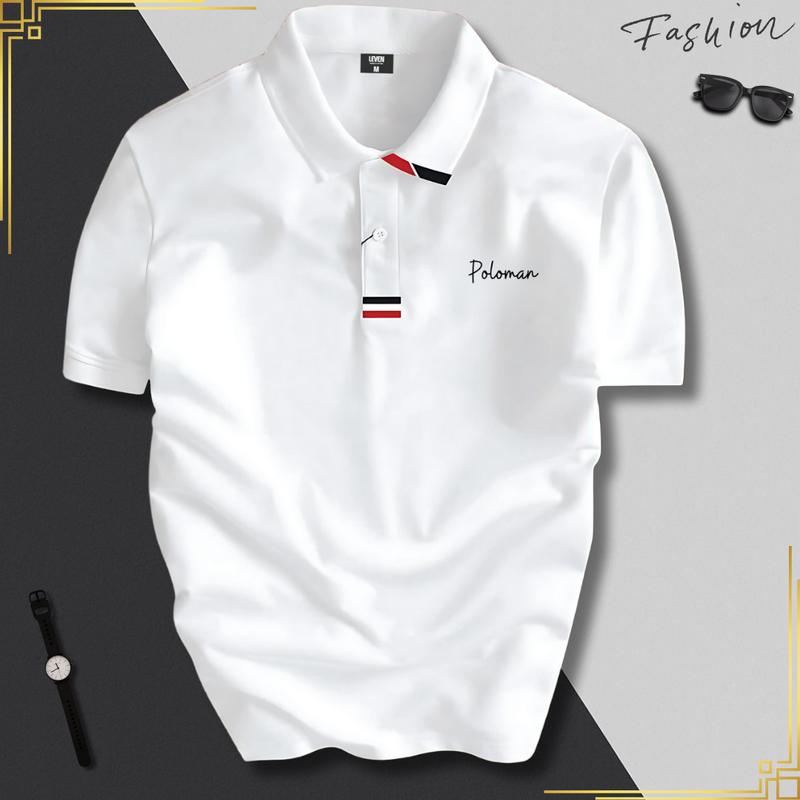 Áo Polo Nam Cổ Bẻ POLOMAN 14 - Vải Cá Sấu Poly Mềm, Mịn, Mát - Sang Trọng Lịch Lãm - SAIGON LEVEN Menswear Áo Thun Nam Thời Trang
