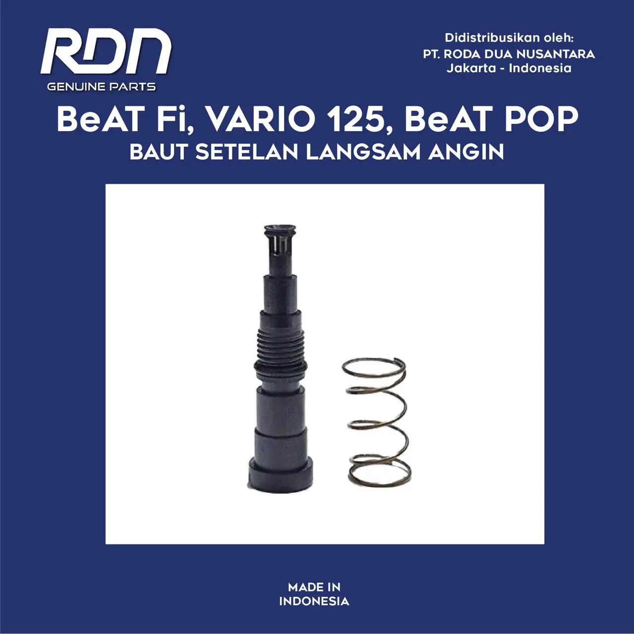 Baut Langsam Setelan Angin Vario 125, beAT FI Original