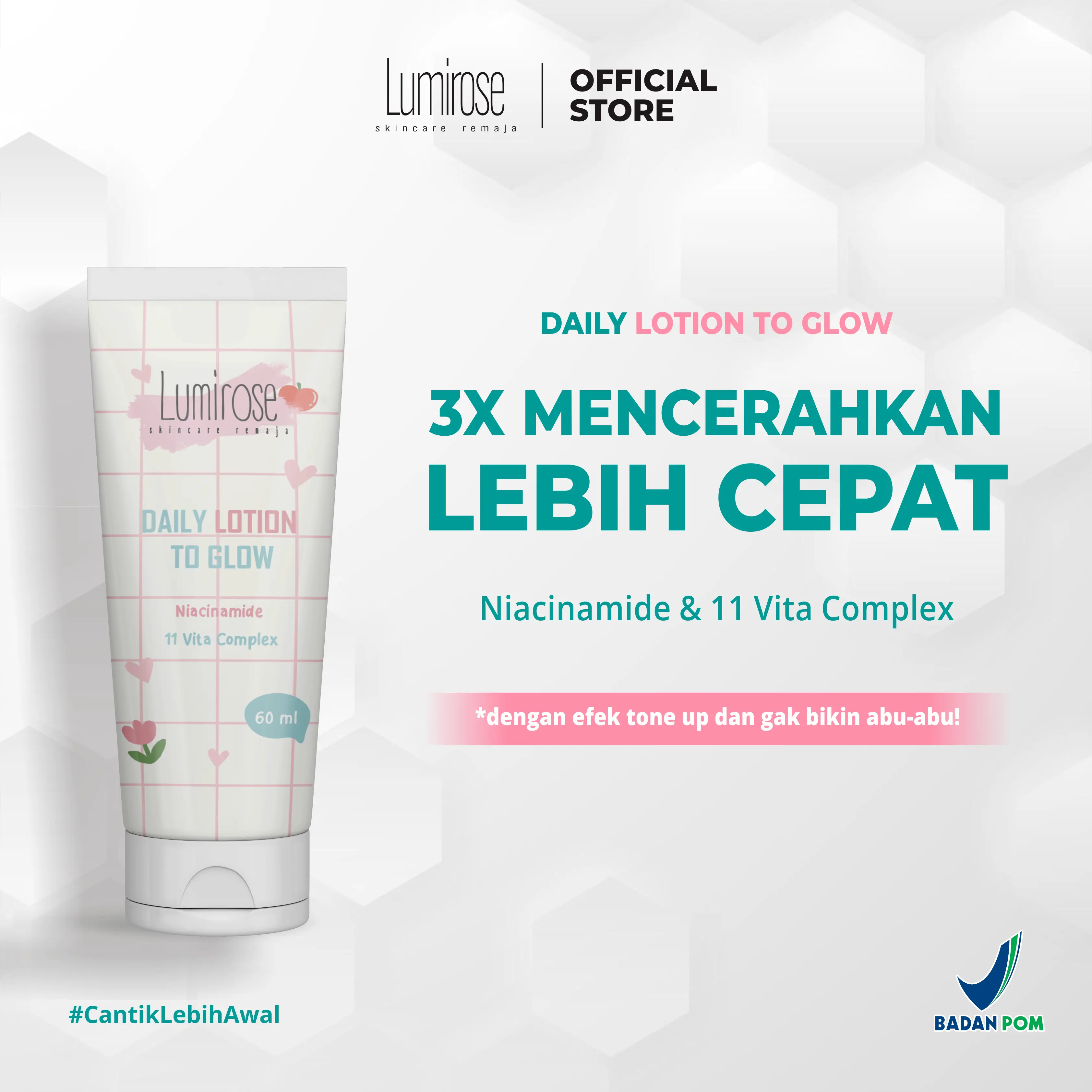 Lotion Mencerahkan Kulit [Lumirose] - 11 Vita Complex - [NO WHITECAST] - Daily Lotion To Glow
