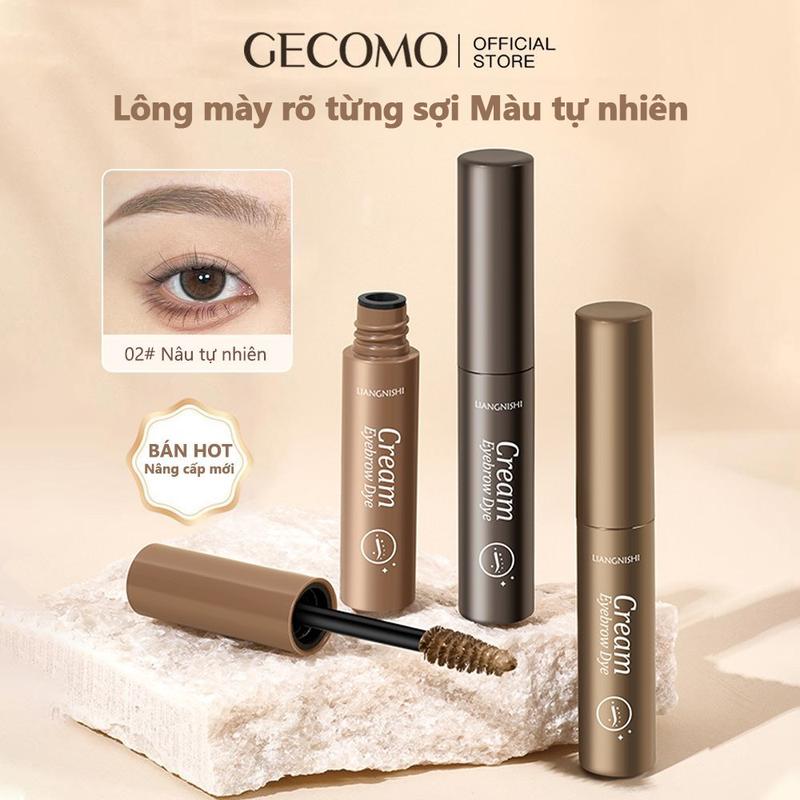 Gel Kẻ Lông Mày Không Thấm Nước GECOMO Nhuộm Lì Sáp Kẻ Lông Mày Lâu Trôi 24 Giờ Lông Mày Tự Nhiên Trang Điểm Đẹp Mịn Nhanh Khô Trang Điểm Màu Lông Mày