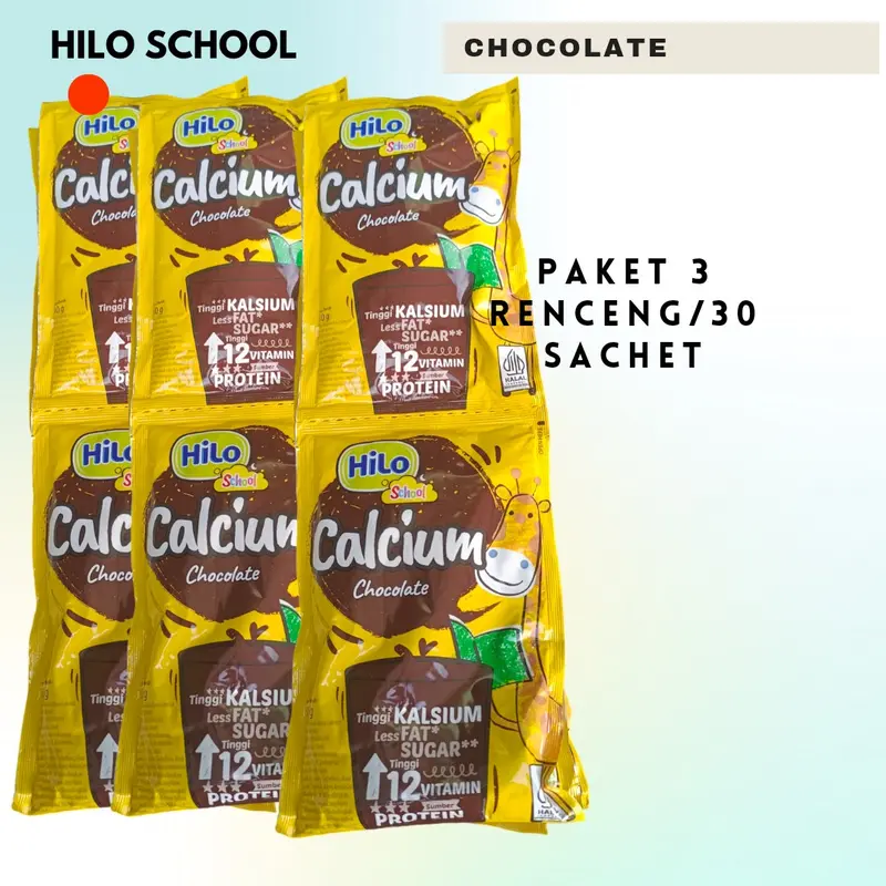 Harga Hemat Hilo School Chocolate isi 30 Sachet Susu 0