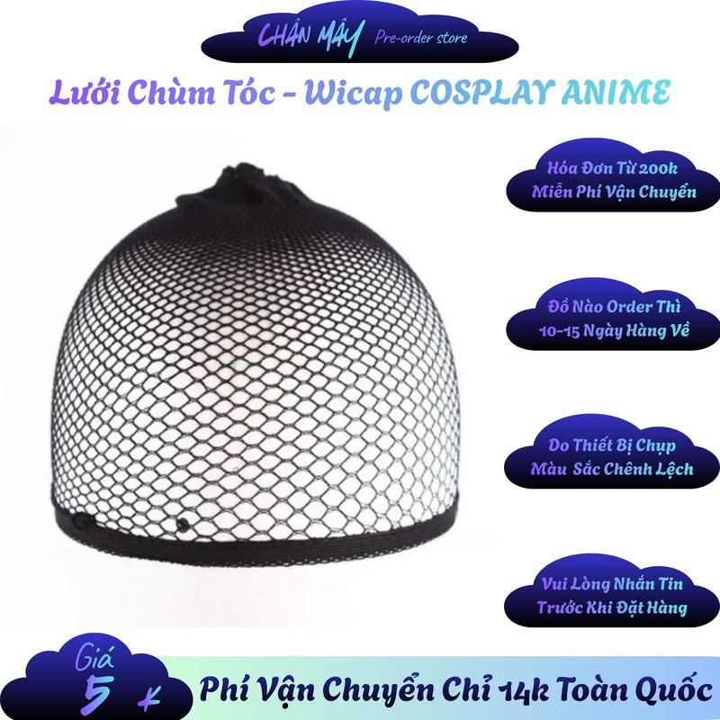 LƯỚI WIGCAP CHÙM TÓC GIẢ - PHỤ KIỆN TÓC COSPLAY CỔ TRANG ANIME
