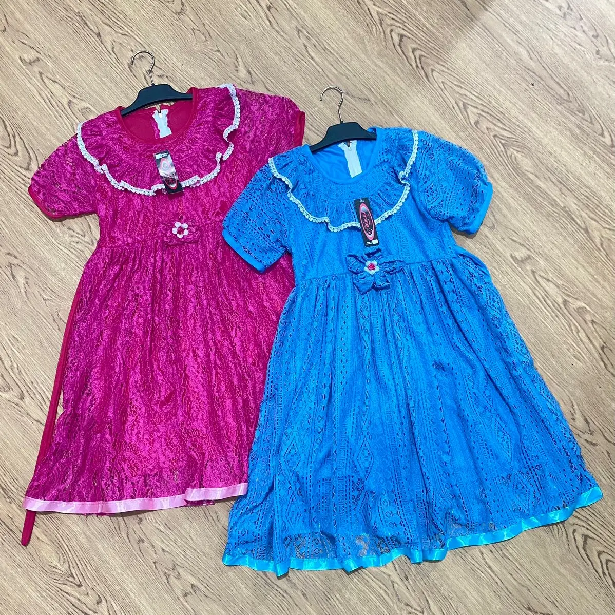 Dress rok gaun anak full brukat furing halus lembut