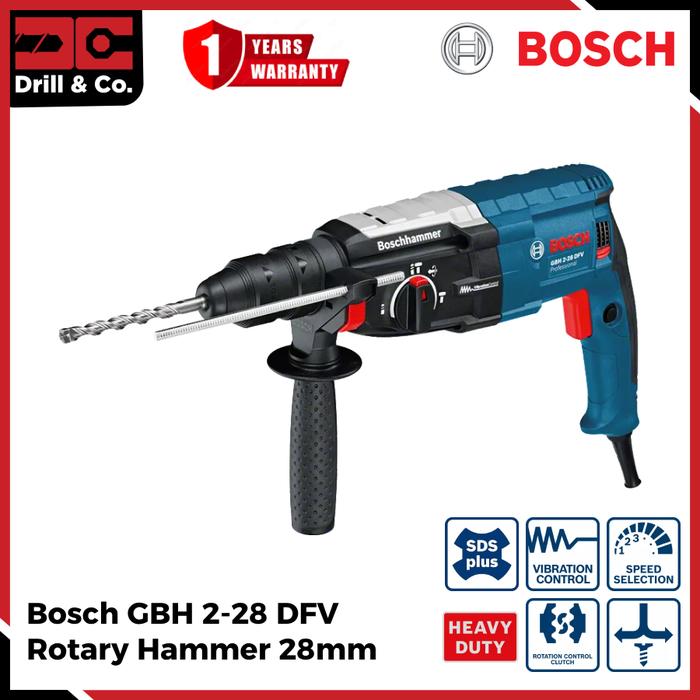Gambar Bosch GBH 2-28 DFV Rotary Hammer / Mesin Bor Bobok Beton 28mm dari Drill&Co Kota Administrasi Jakarta Barat Tokopedia