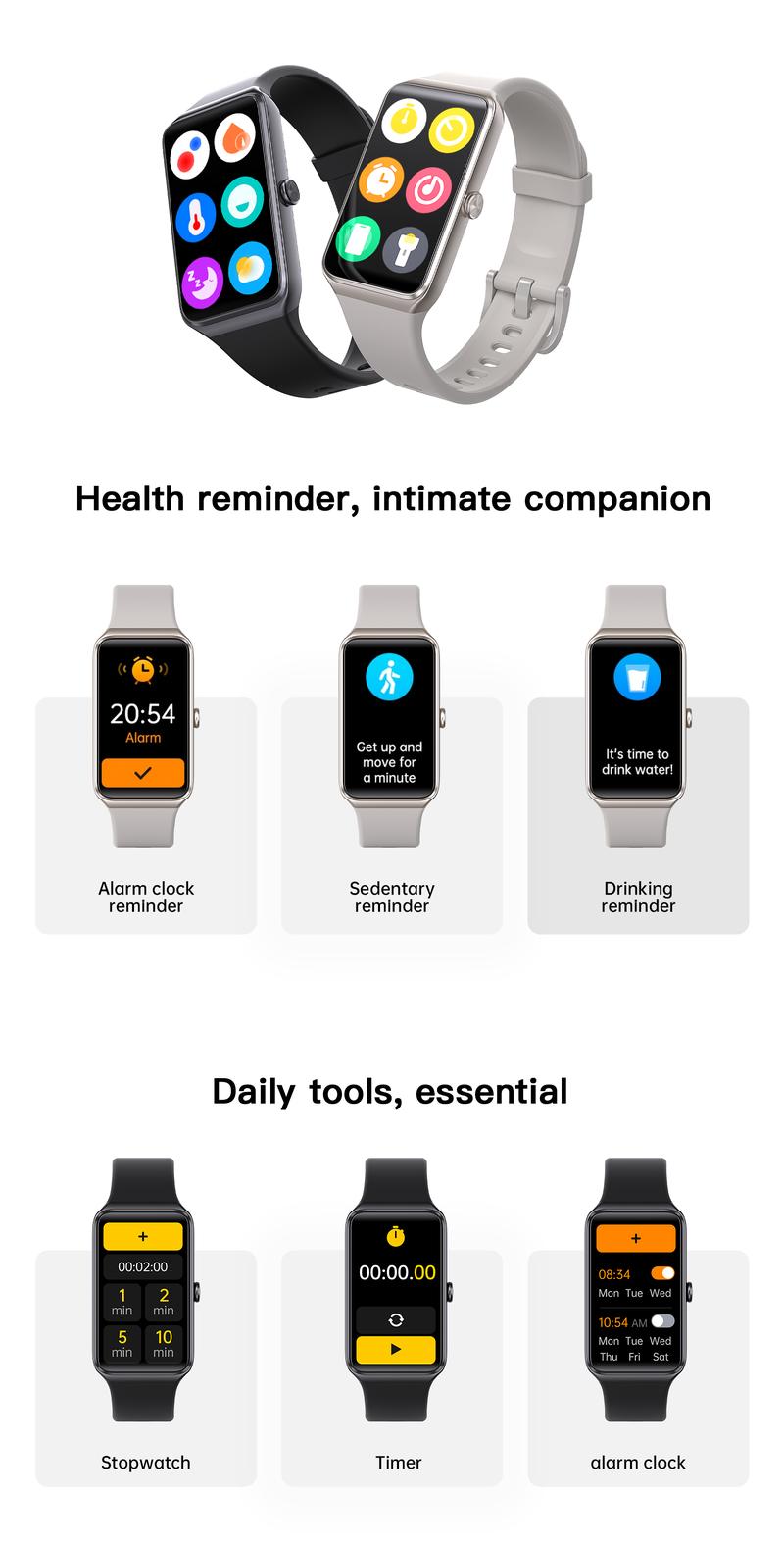 Product Introduction of C82 2024 New  Smart Watch 1.47 inch 172*320 ultra-high resolution 100+ sport modes 200+dial   Heart Rate body temperature Blood Oxygen Monitoring Device Wearable 31