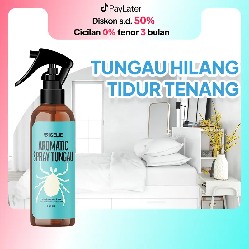 Wiselie Aromatic Spray Cairan pengusir Tungau kasur Dijamin Ampuh 100% Merah Cairan Pengusir 0