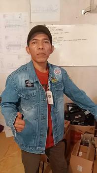 Product Review of Jaket Jeans Pria Model Tempel Full Bordiran Bahan Denim Leher Kerah Tinggi from H**a 0