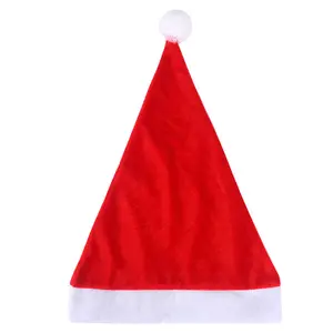 Topi Natal Polos Flanel Topi Merry Christmas Led Bintang P34cm L28cm Bahan Flanel Ukuran Sesuai Gambar