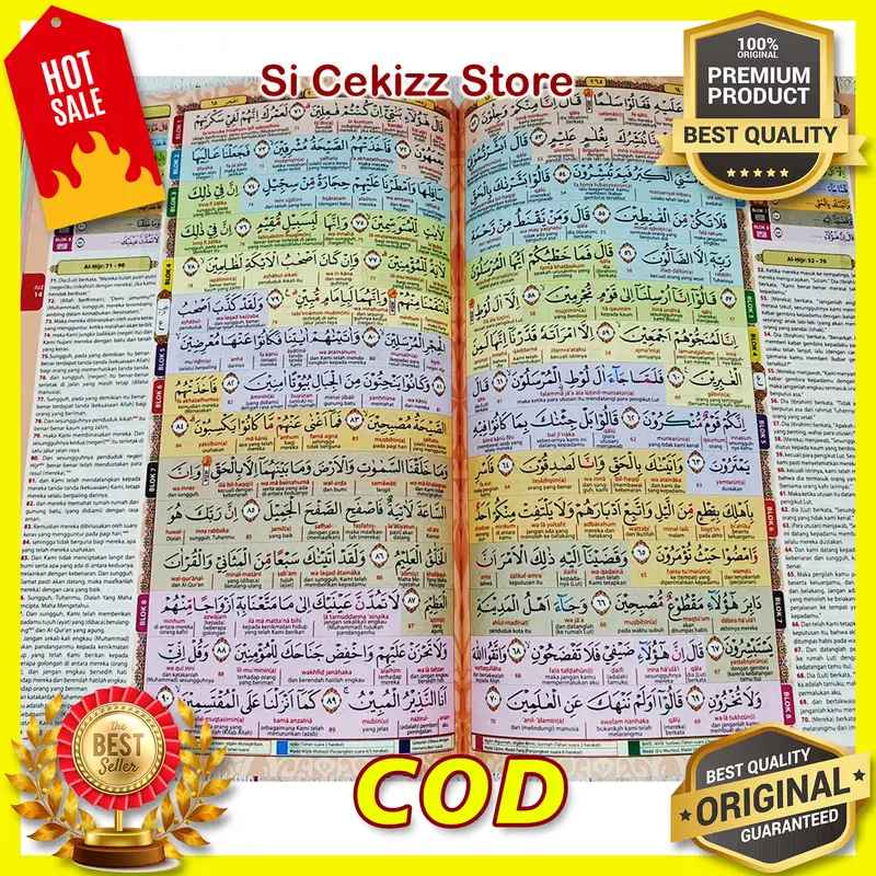 Al Quran - Hafazan Tahfiz Tanafus Latin Perkata – A5 Sedang - ORIGINAL alQosbah 2
