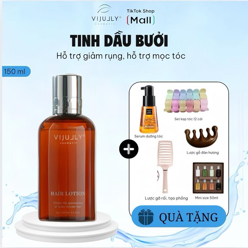 [ QUÀ TUỲ CHỌN ] Xịt Tinh Dầu Bưởi Vijully - Giúp hỗ trợ giảm rụng tóc, hỗ trợ mọc tóc con nhiều - Xịt Dưỡng tóc - Chăm Sóc Tóc Nữ Women Cho Bé - Dùng cho cả Nam và Nữ