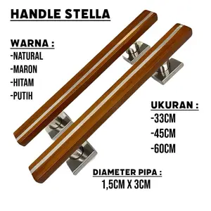 Handle pintu rumah minimalis panjang 33cm 45cm 60cm pegangan pintu murah stela