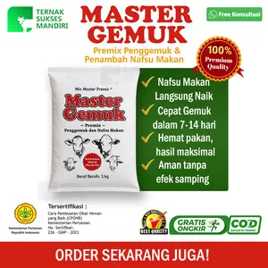 Mix Master Premix MASTER GEMUK - Premix Penggemuk Ternak Kambing Sapi Terbaik