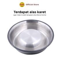 Gambar Mangkok Stainless Food Grade Alas Karet Anti Geser | Tempat Makan Anjing & Kucing - Mini (Size 16) dari Octagon Pet Indonesia Kota Surabaya 3 Tokopedia