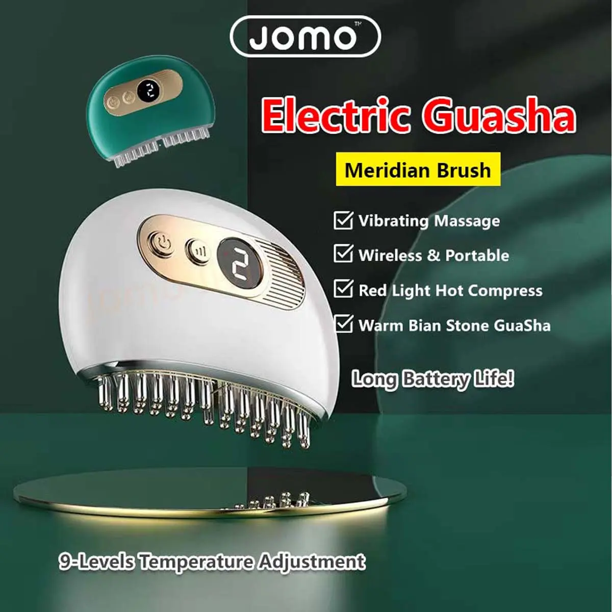 Electric GuaSha Meridian Brush Scraping Face Slimming Massage Facial Comfort Skincare Toning Blood Circulation Rejuvenate Portable Beauty