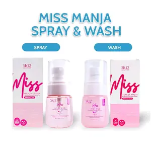 SR12 Miss Manja Wash dan Spray Feminine Intermite Spray - Membersihkan dan Menjaga Keseimbangan pH Alami Tubuh - Wanita Hygiene