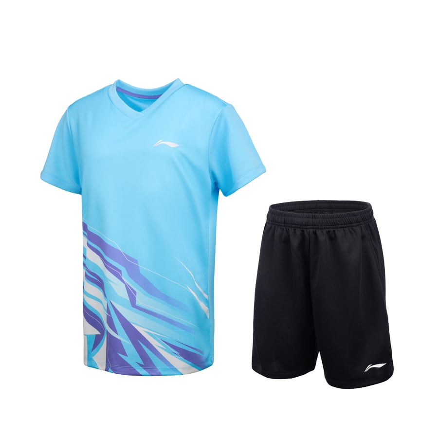Bộ quần áo cầu lông trẻ em chính hãng Li-Ning P-AATV028 thông thoáng, mát mẻ. P-AATV028-2V130