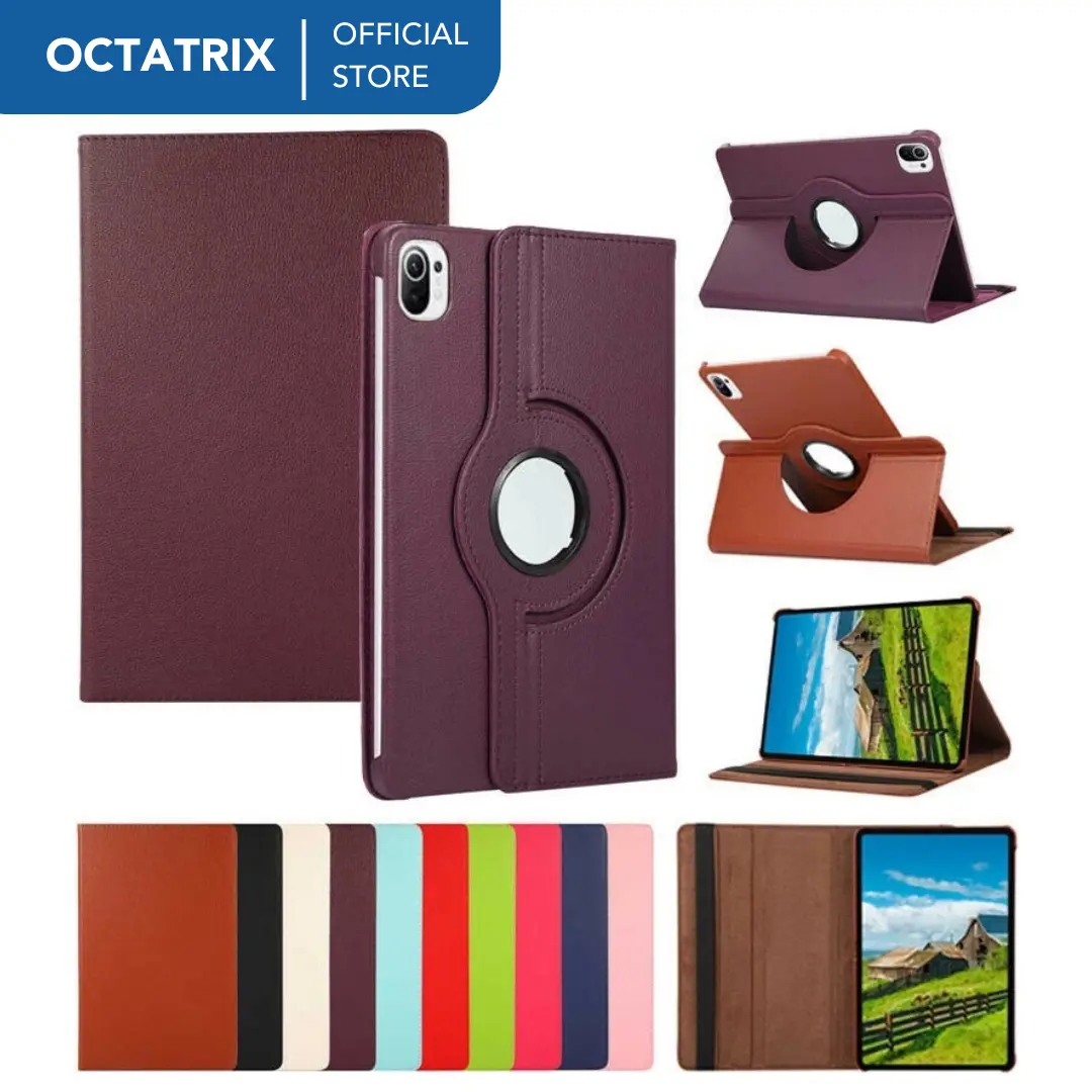 360 Rotating Leather Case For Samsung Galaxy Tab A9 A9+ S6Lite A8 A7Lite Cover Casing Autolock