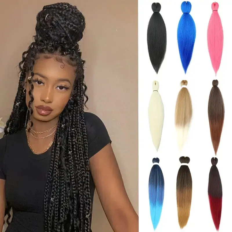 Tóc Nối, Phong Cách Dreadlocks, Tóc Bện, Dài 26inch 0