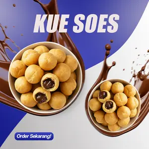 BISA COD Soes Coklat Cokelat/strawberry / mixrasa/halal Kue Sus Kering lsi soes coklat lumer 1kgr Enak Murah (Cemilan keluarga, cocok untuk dewasa dan anak-anak) Chocolate Food Makanan Snack Manis soes cokelat 1 kue soes coklat nakata Toples Toples