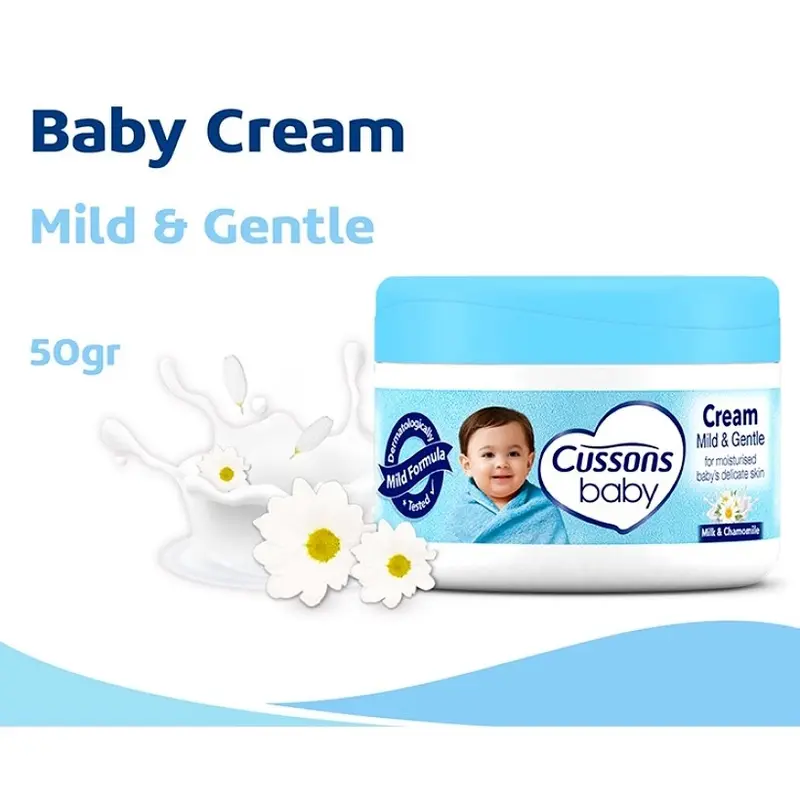 Cussons Baby Cream 50 gr / Nourish&Care / Fresh Nourish / Soft Smooth / Mild Gentle / Newborn 50gr - Krim Pelembab Kulit Bayi 5