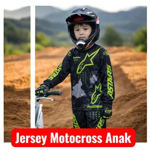 Jersey Motocross Anak Tanggung Bahan Tebal dan Nyaman - Sport