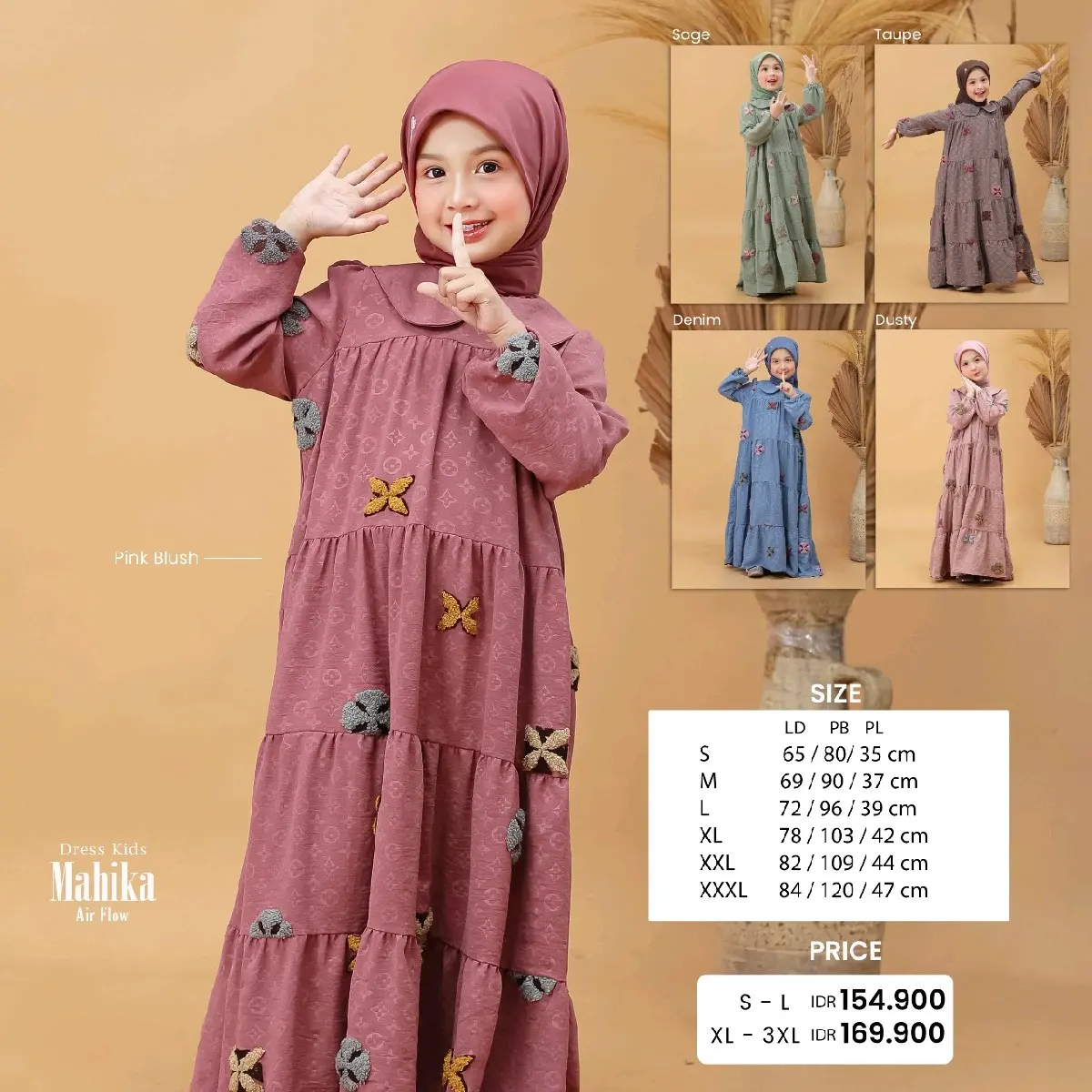 MAHIKA DRESS KIDS BY ARRAFI // NEW ARRIVAL // BEST SELLER